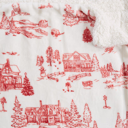 Holiday Sherpa Throw - Esmay Collection