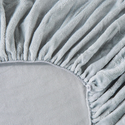 Solid Plush Fitted Sheet - Velvet Luxe Collection