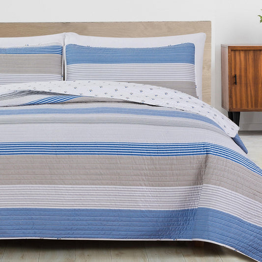 Striped Quilt Set - Bryce Collection