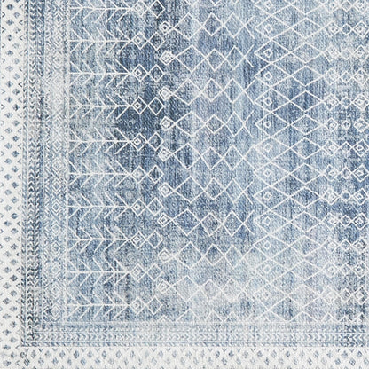 Distressed Moroccan Machine Washable Accent Area Rug 5' x 7' - Neve Collection
