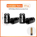 GUB Aluminum Alloy Bicycle Valve Caps | Presta & Schrader Valve Protectors