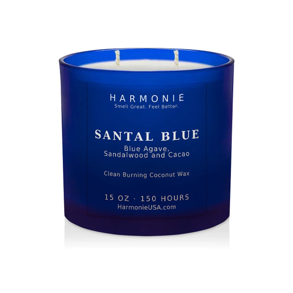 Santal Blue Candle | Harmonie