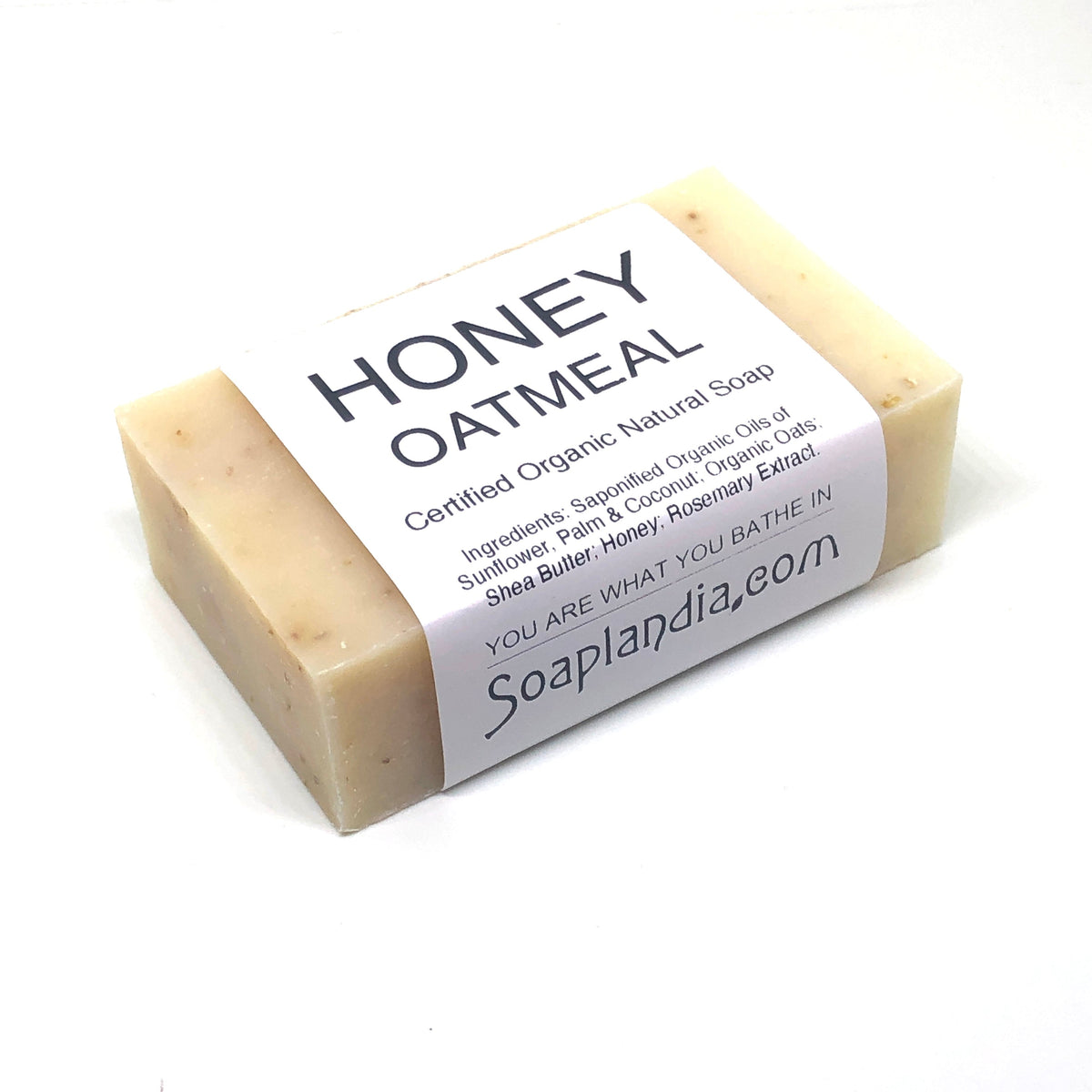 Honey Oatmeal Bar Soap, Certified Organic
