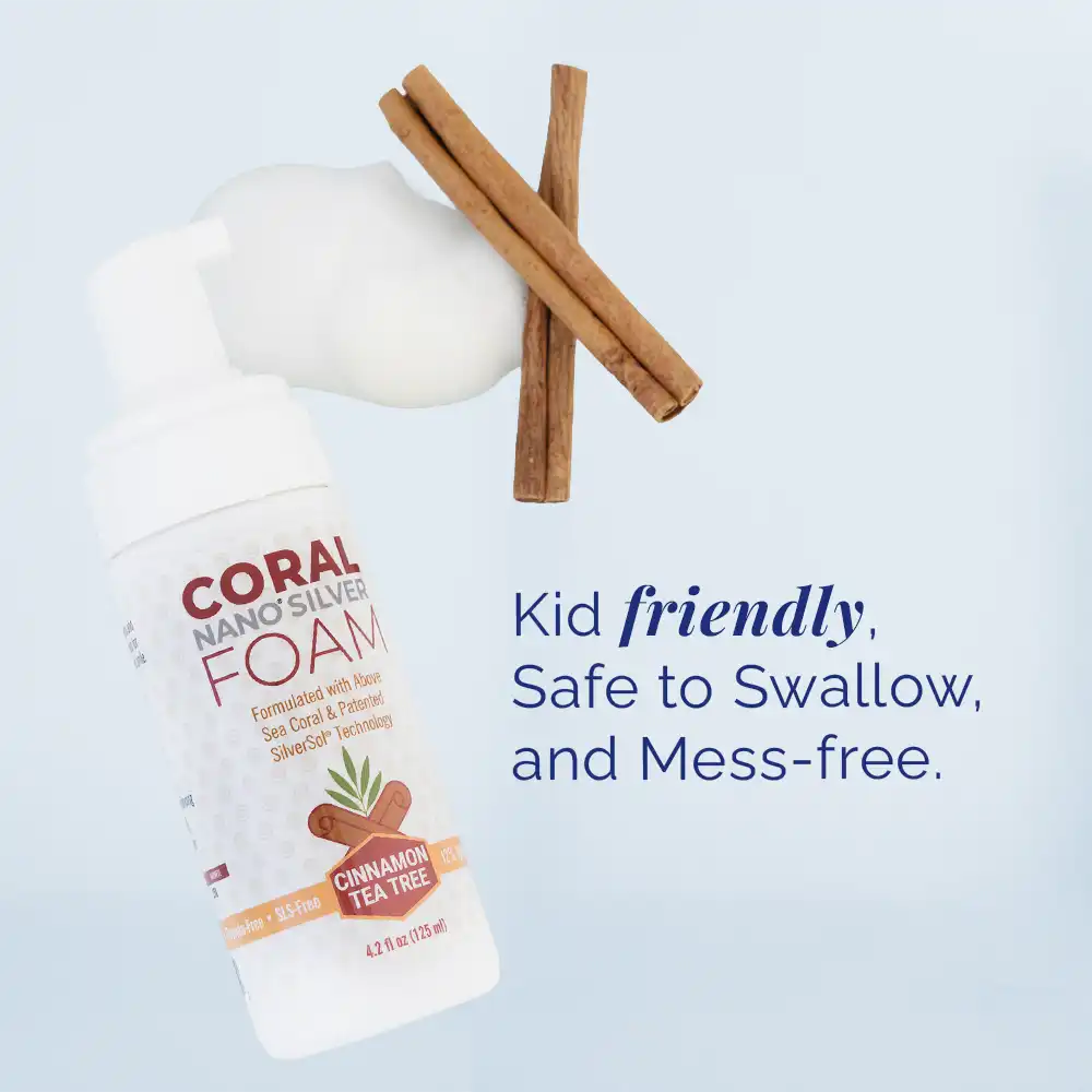 Fluoride-Free Foaming Cinnamon Toothpaste with Xylitol & Nano Silver