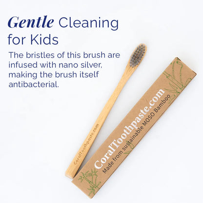 Nano Silver Kids Bamboo Toothbrush