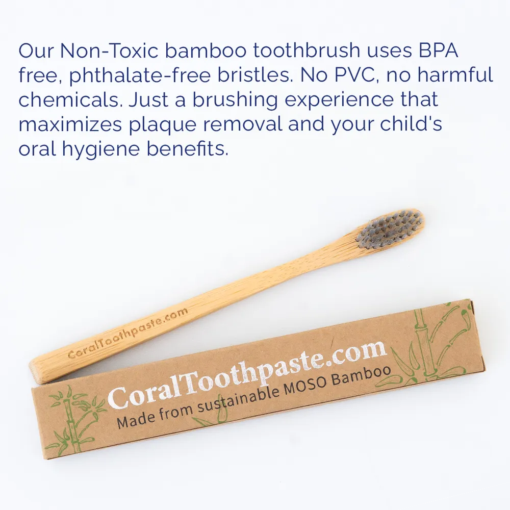 Nano Silver Kids Bamboo Toothbrush
