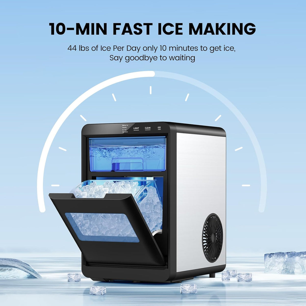 Kismile Clear Square Ice Cubes Maker 58003RIM0