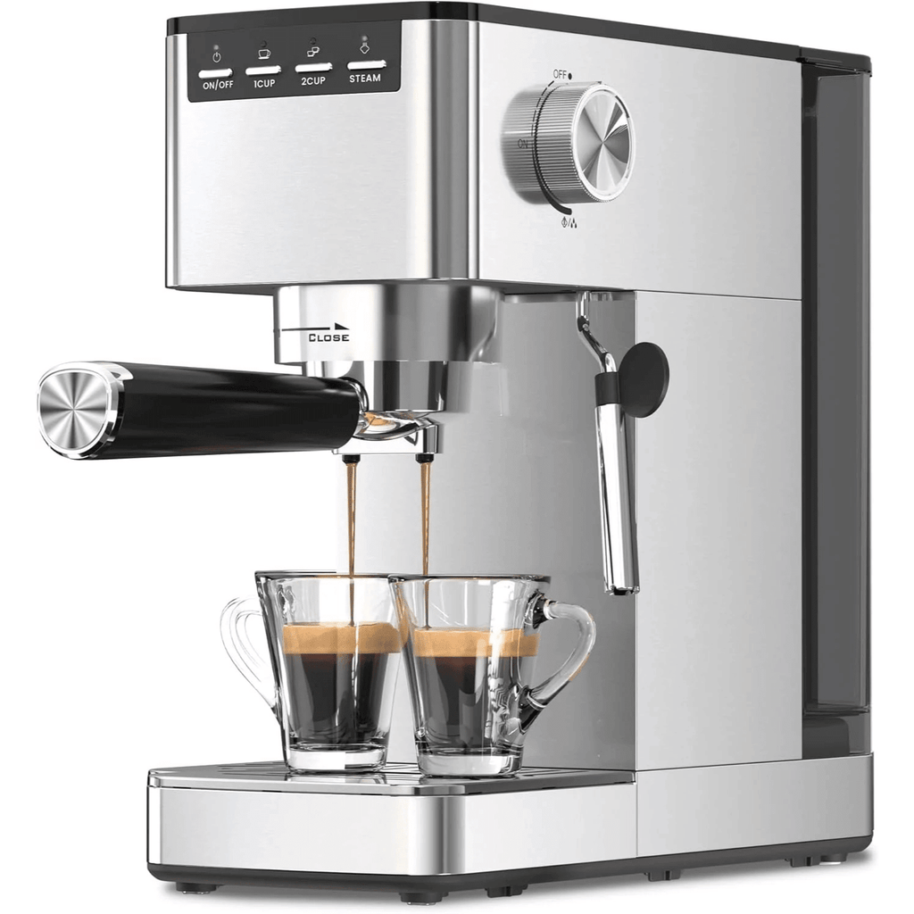 Kismile Espresso Coffee Maker Machine 20 Bar, with Milk Frother Steam Wand CM8032