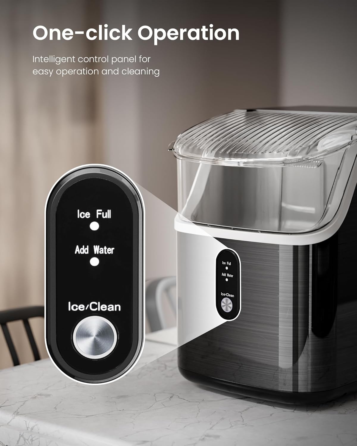 Kismile Nugget Countertop Ice Maker Z5825NB