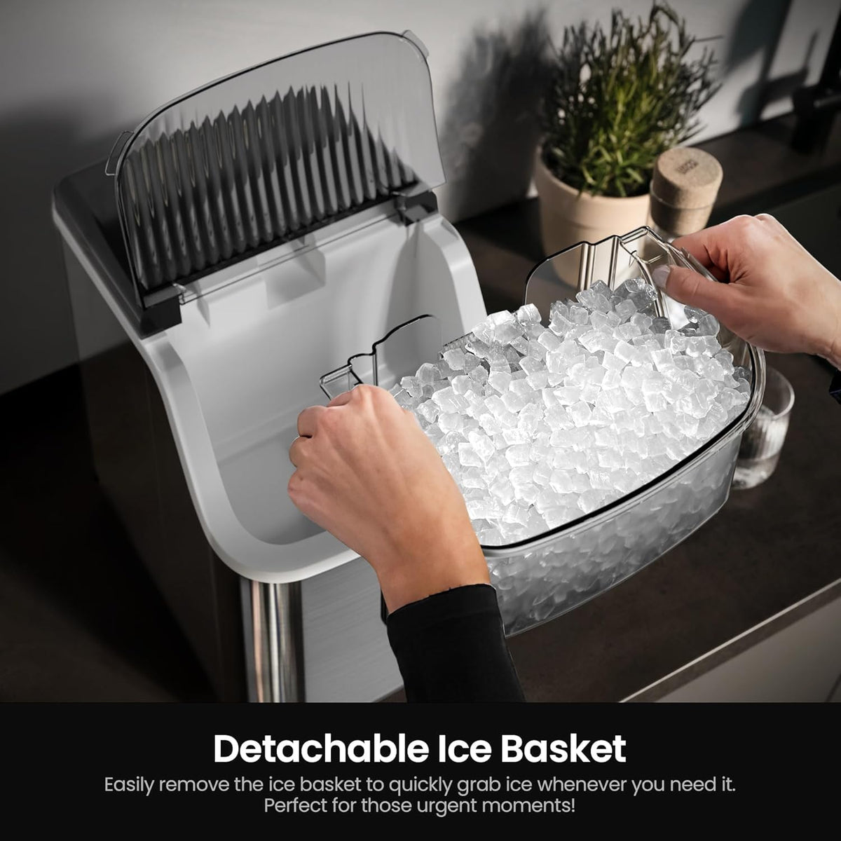 Kismile Nugget Countertop Ice Maker Z5825NB