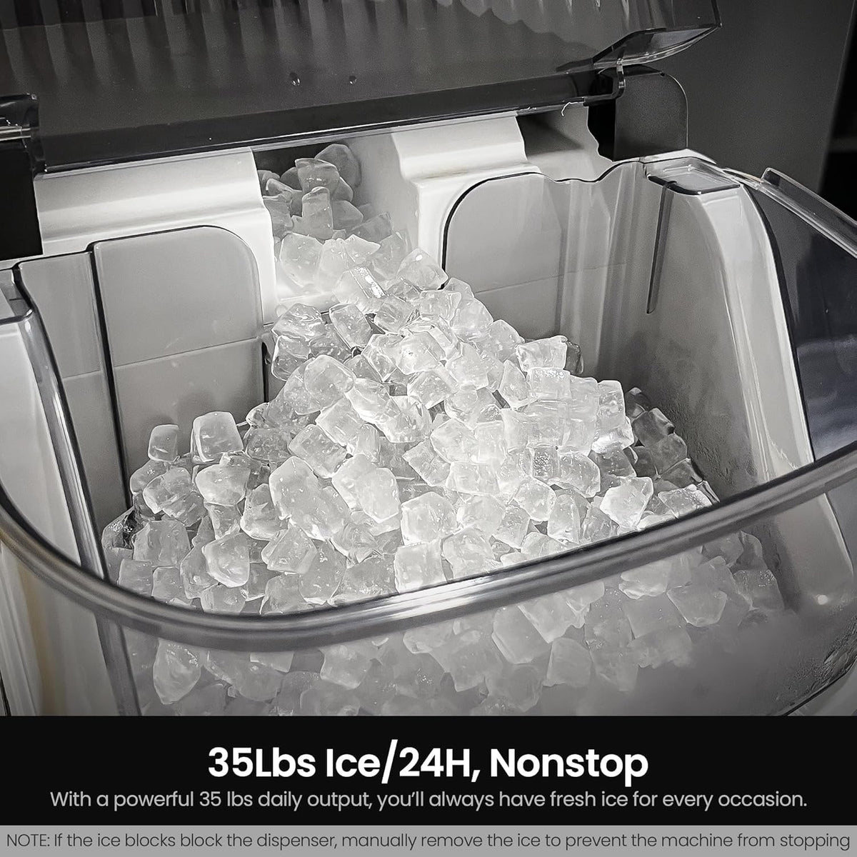 Kismile Nugget Countertop Ice Maker Z5825NB