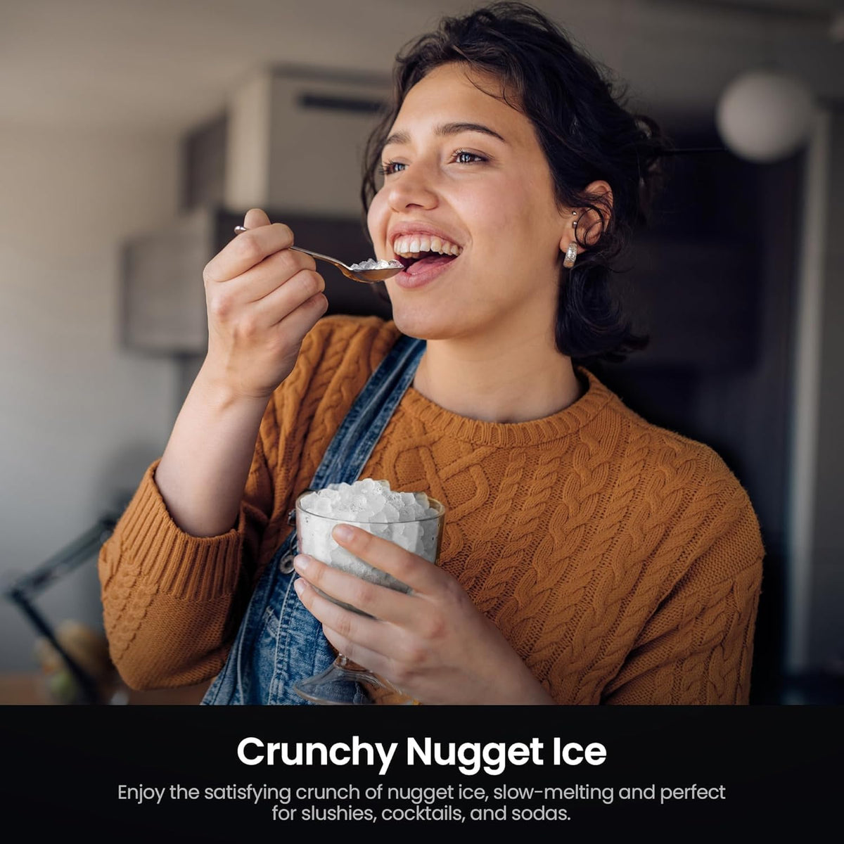 Kismile Nugget Countertop Ice Maker Z5825NB