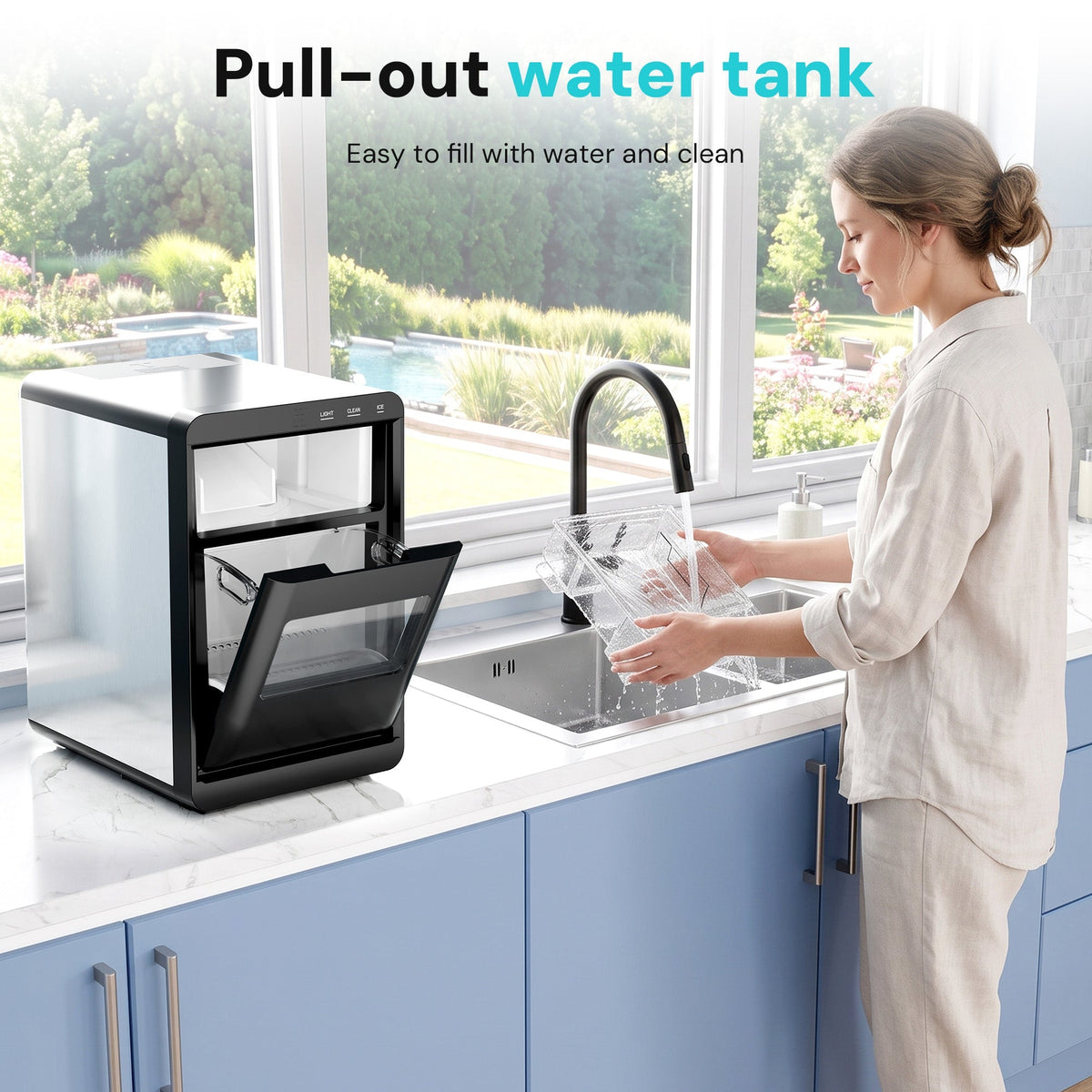 Kismile Nugget Ice Maker Countertop 58020RIM0