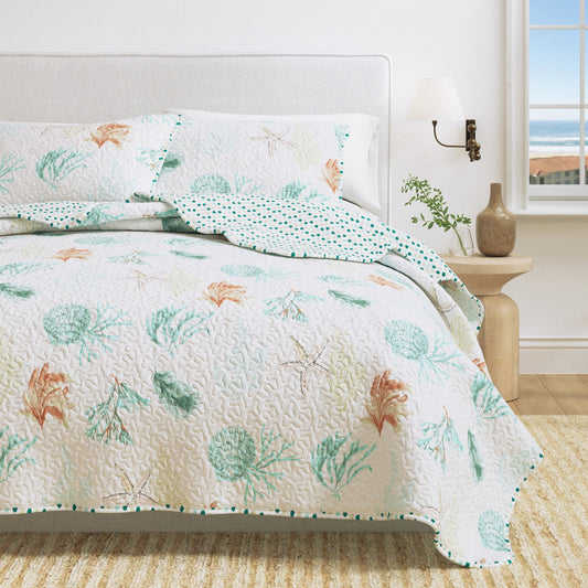 Key West Collection Coastal Quilt Set