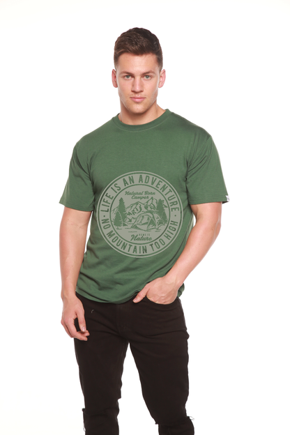 Life Is An Adventure Men's Bamboo Viscose/Organic Cotton Short Sleeve Graphic T-Shirt