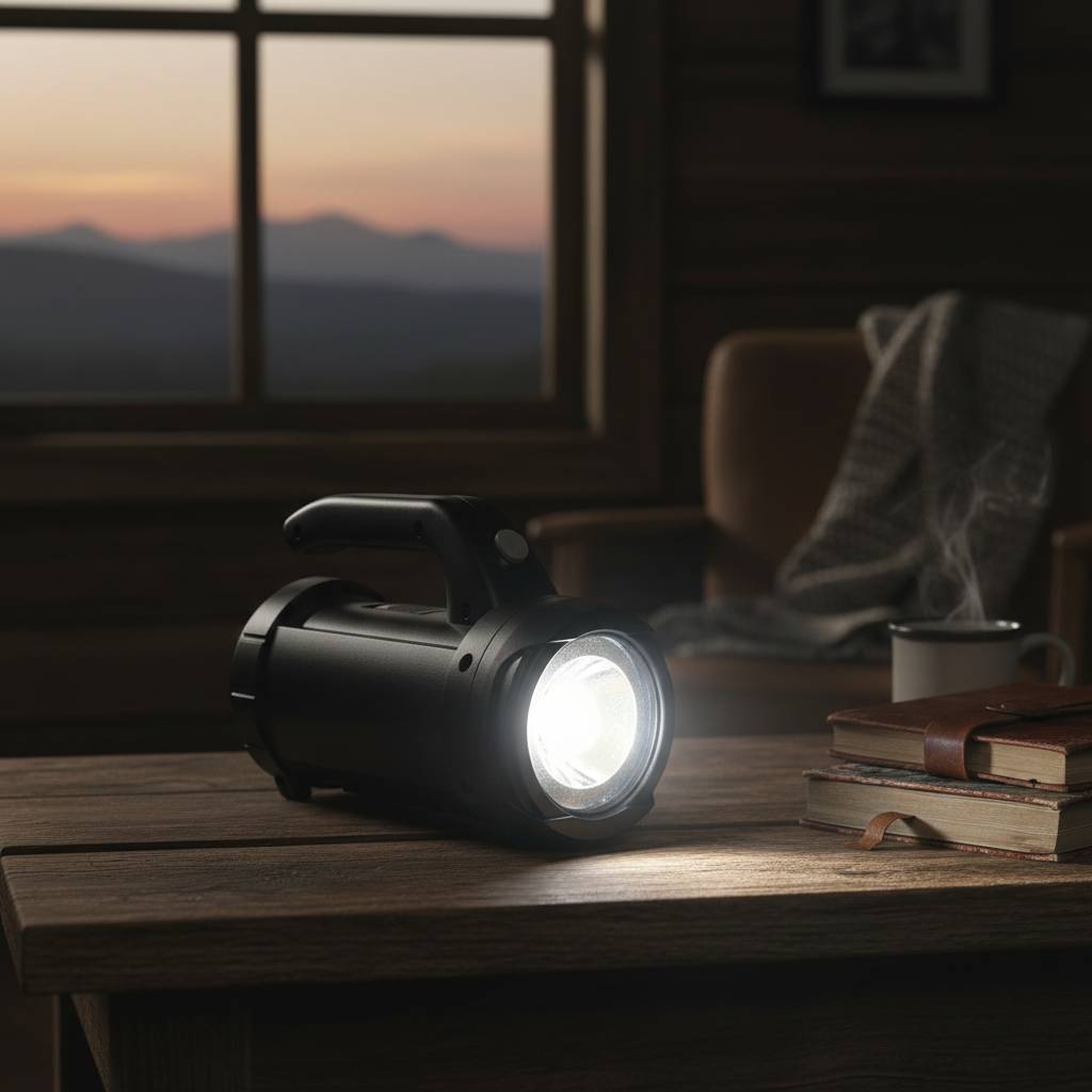 Hand Lantern Flashlight with Built-In 17-Piece Tool Set (80 Lumens)