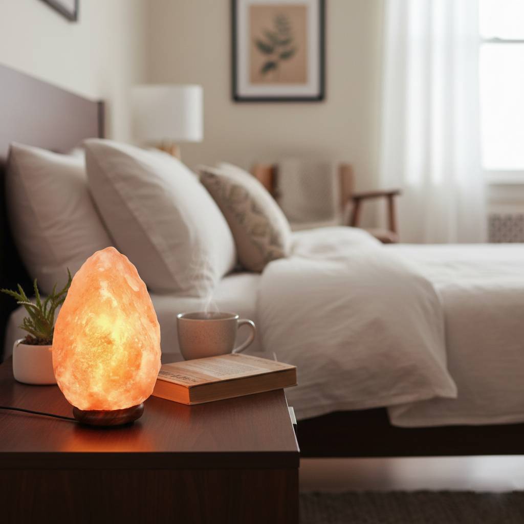 Himalayan Rock Salt Lamp Soothing Soft Light