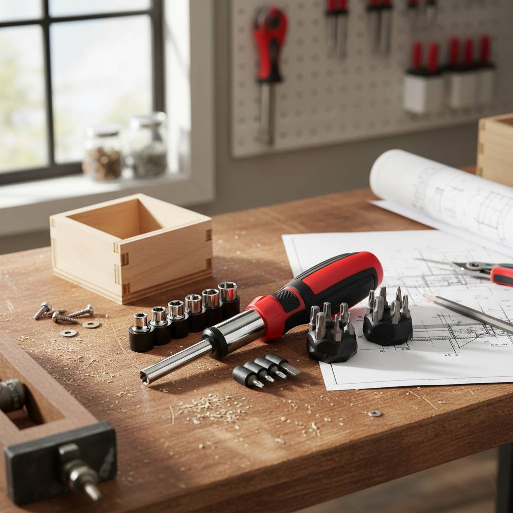 27 Piece Ratcheting Screwdriver Bit and Socket Set