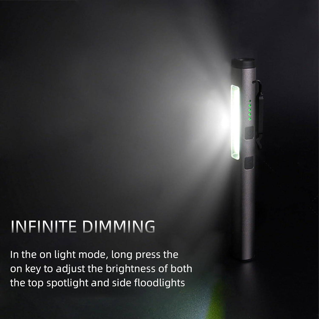 Multifunctional Rechargeable Pen Light with UV (365nm) & Laser – USB-C Charging, Compact Handheld Design