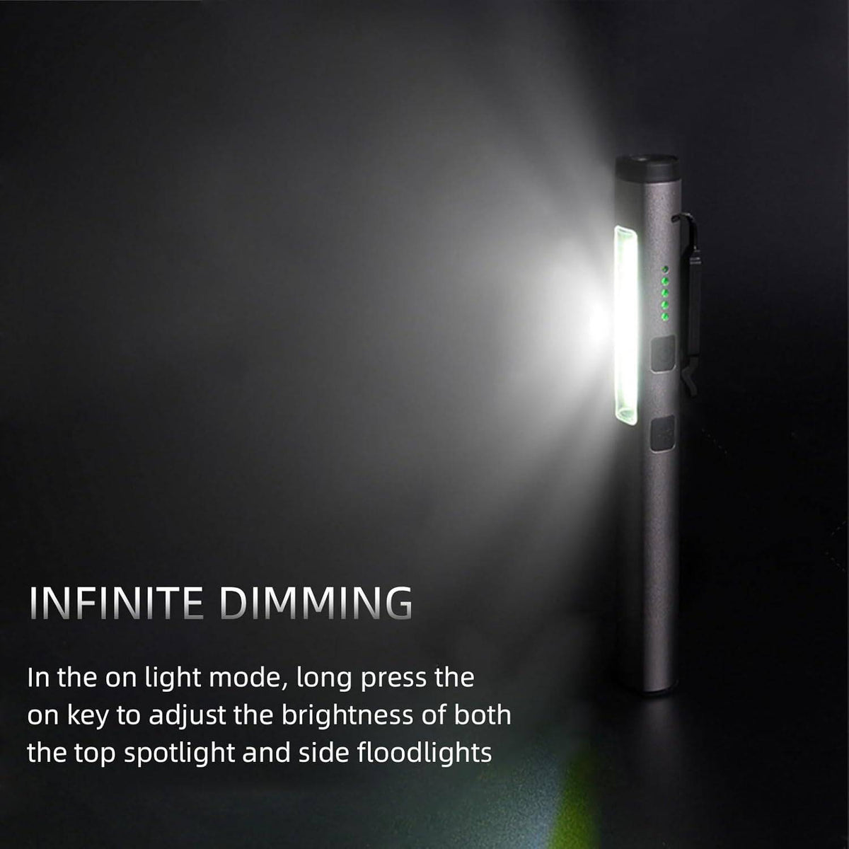 Multifunctional Rechargeable Pen Light with UV (365nm) & Laser – USB-C Charging, Compact Handheld Design