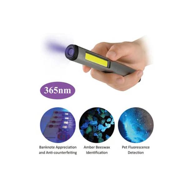 Multifunctional Rechargeable Pen Light with UV (365nm) & Laser – USB-C Charging, Compact Handheld Design