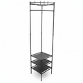 3-Tier Corner Clothing and Shoe Storage Organizer Rack
