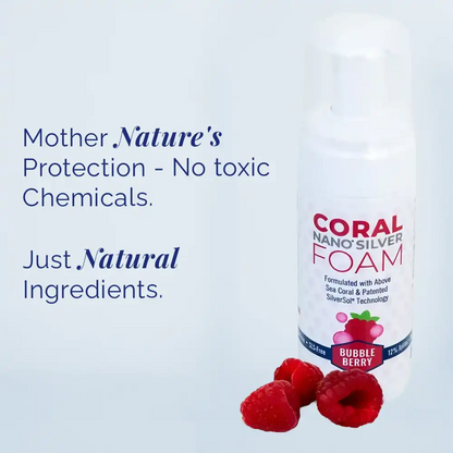 Fluoride Free Foaming Bubble Berry Kids Toothpaste with Xylitol & Nano Silver
