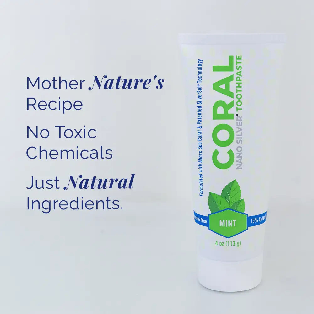 Fluoride Free Mint Toothpaste with Nano Silver & Xylitol