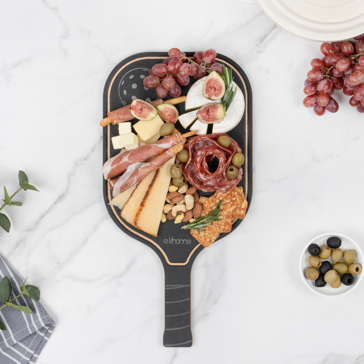 Pickleball Charcuterie Cutting Board -"Just One More Game"