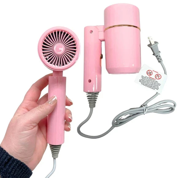 BLISS 1200W Professional Hair Dryer with Concentrator Nozzle – Lightweight Styling Dryer (Blue, Pink)
