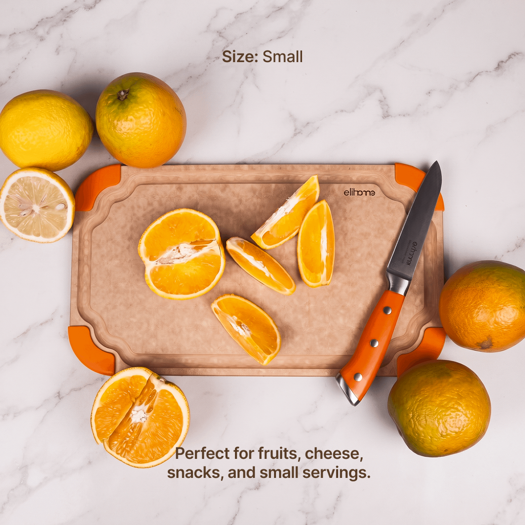 Premium Series 3 Pieces Cutting Board Set - Non Slip & Color Code (S+M+L)