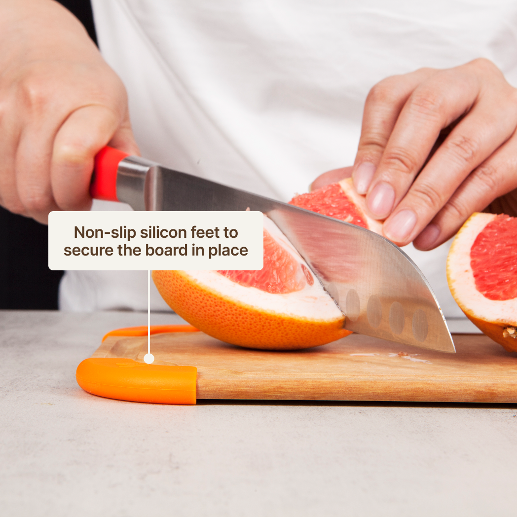 Premium Series Cutting Board - Non Slip & Color Code - Large