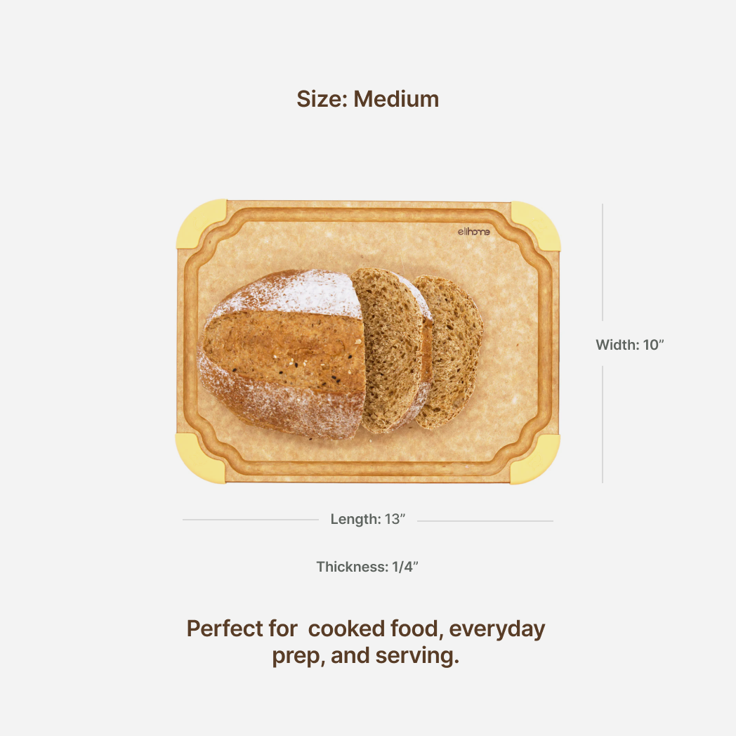 Premium Series Cutting Board - Non Slip & Color Code - Medium