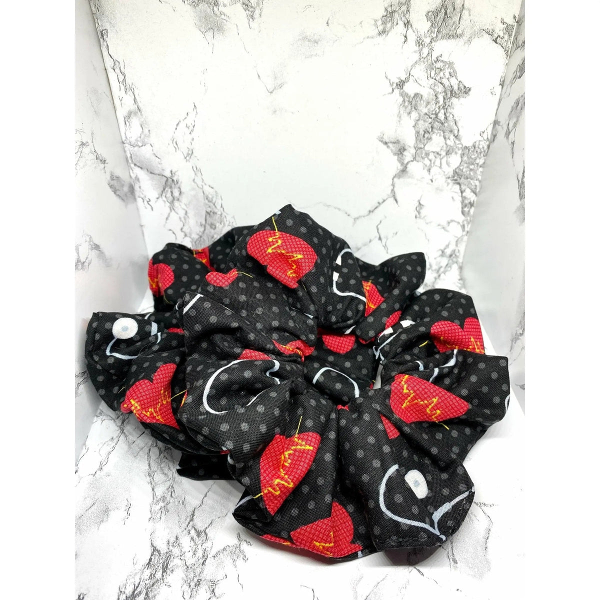 Health Care Worker Black Scrunchie
