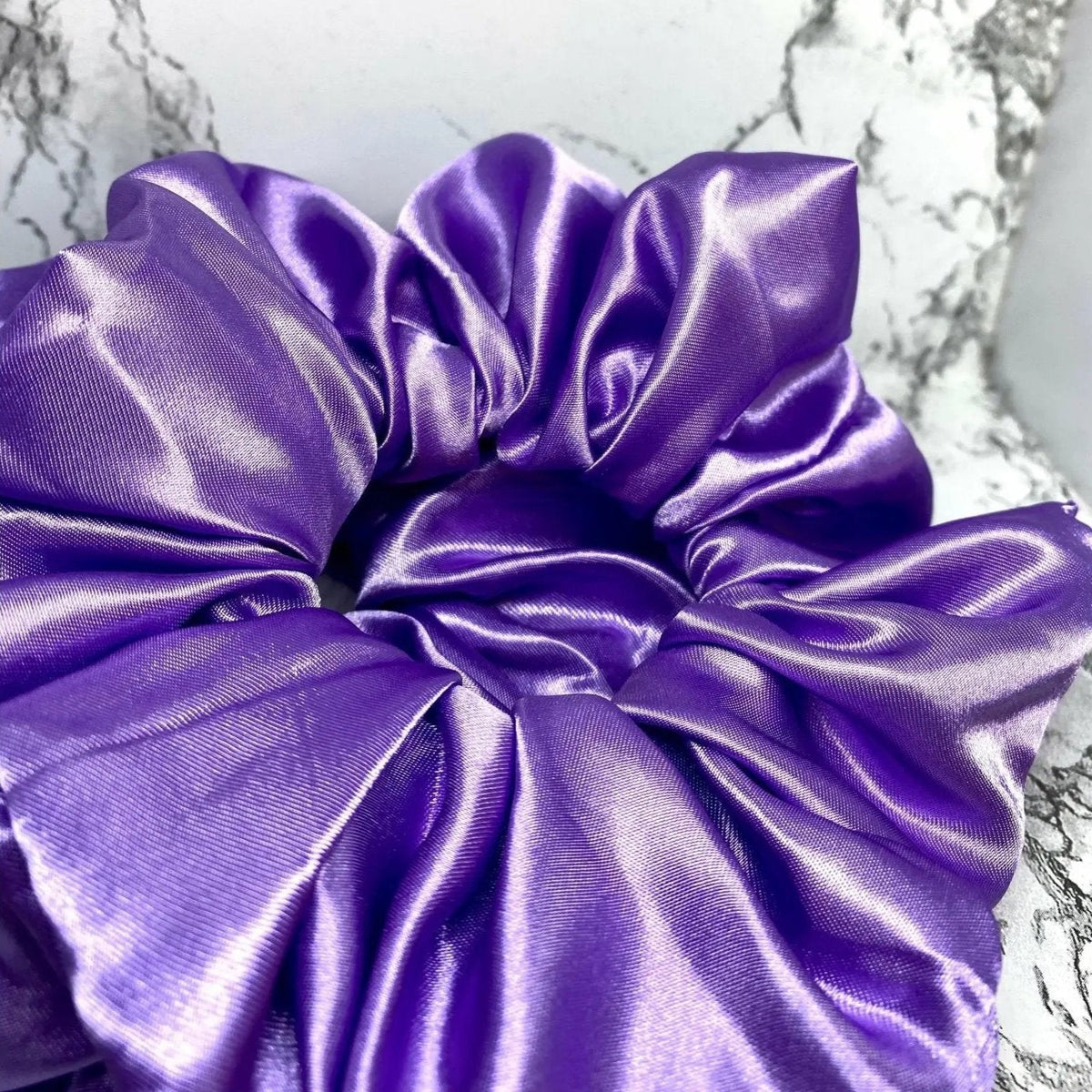 Purple Silk Scrunchie