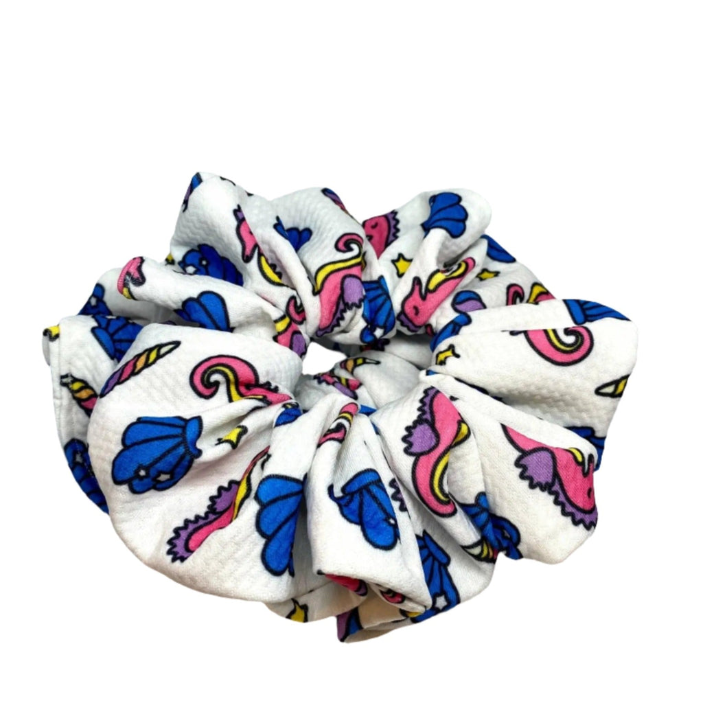 Seahorse Summer Bullet Scrunchie