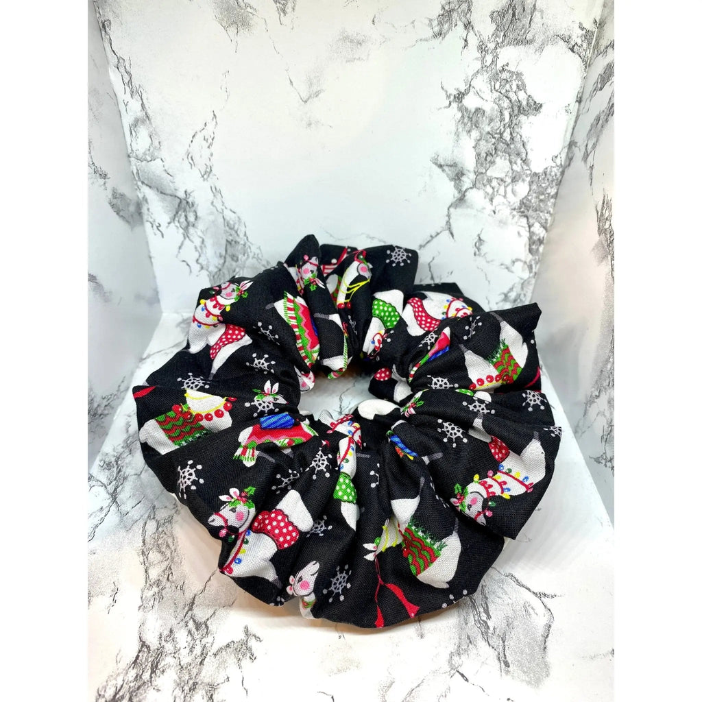 Christmas Llama Scrunchie