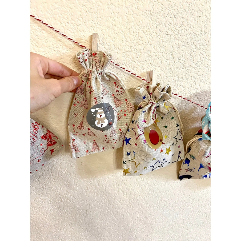 24 Day Scrunchie Advent Calendar Christmas Countdown