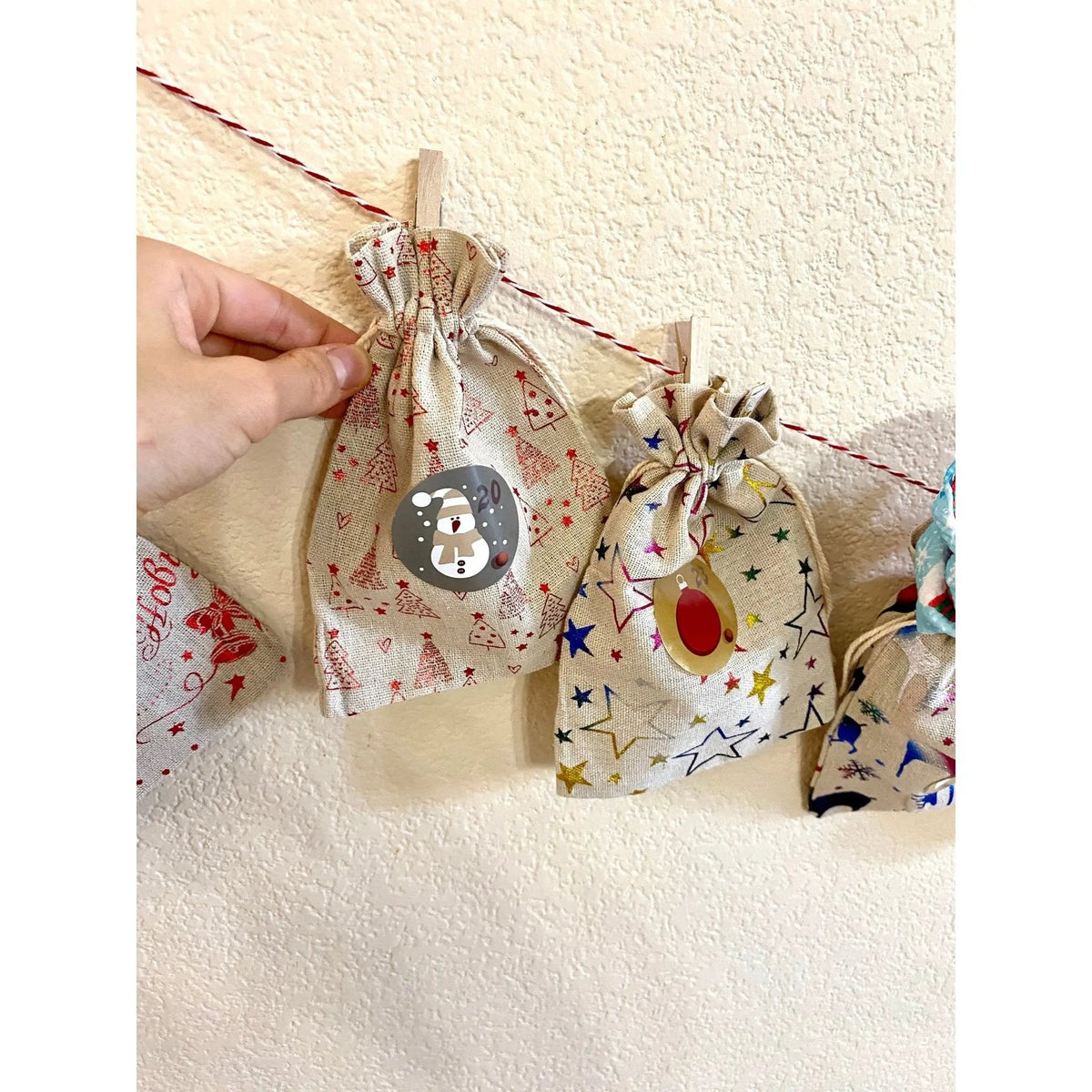 24 Day Scrunchie Advent Calendar Christmas Countdown