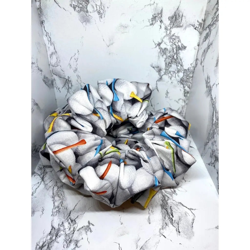 Golf Ball Sports Scrunchie
