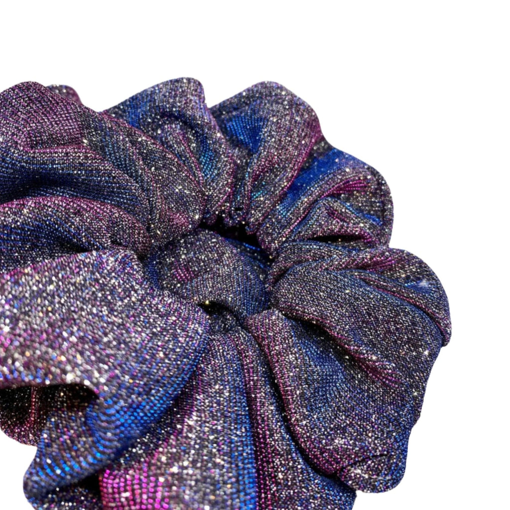 Blue Pink Sparkle Scrunchie