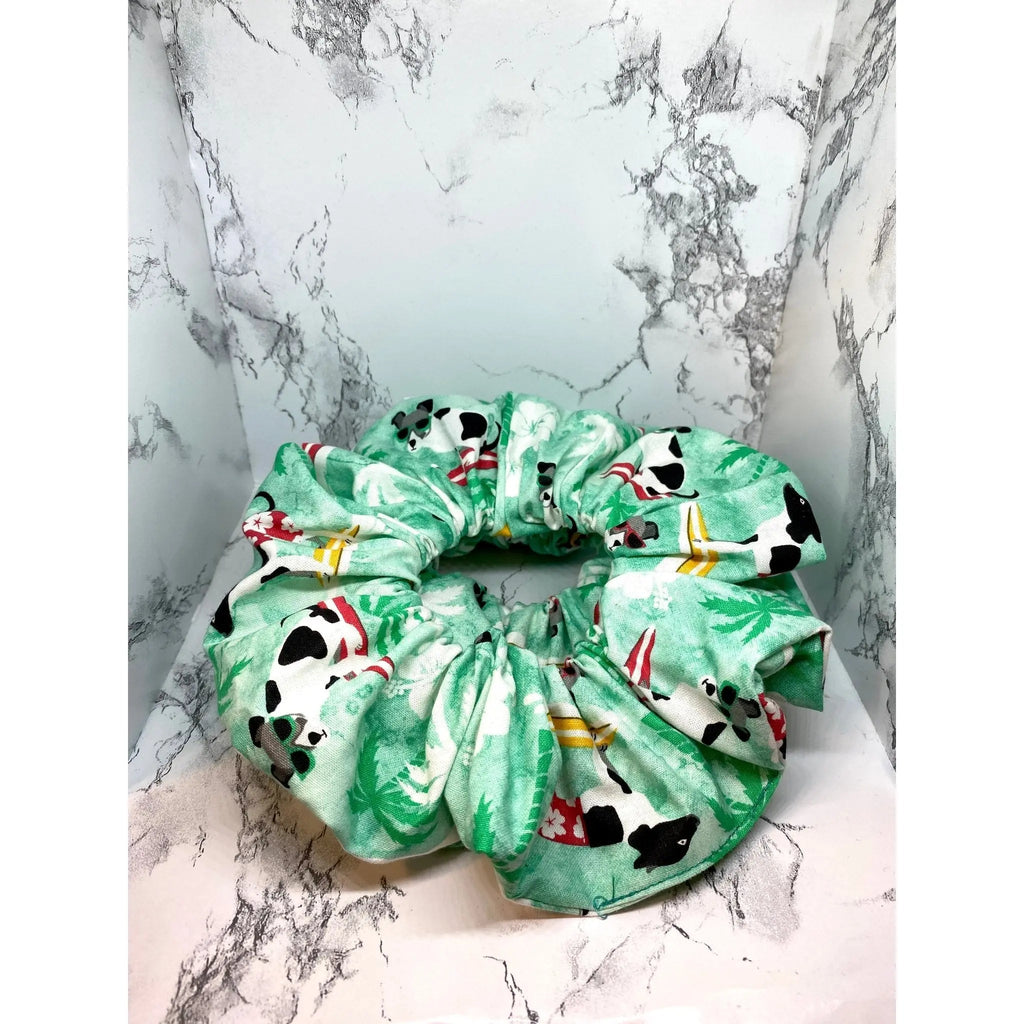 Surfing Dogs Summer Scrunchie