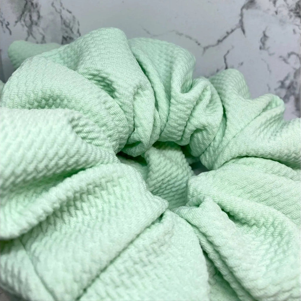 Mint Green Bullet Scrunchie