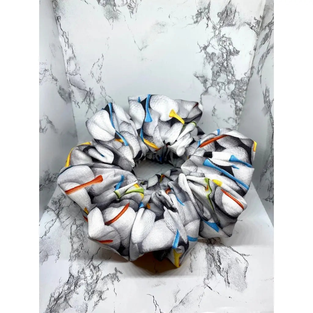 Golf Ball Sports Scrunchie