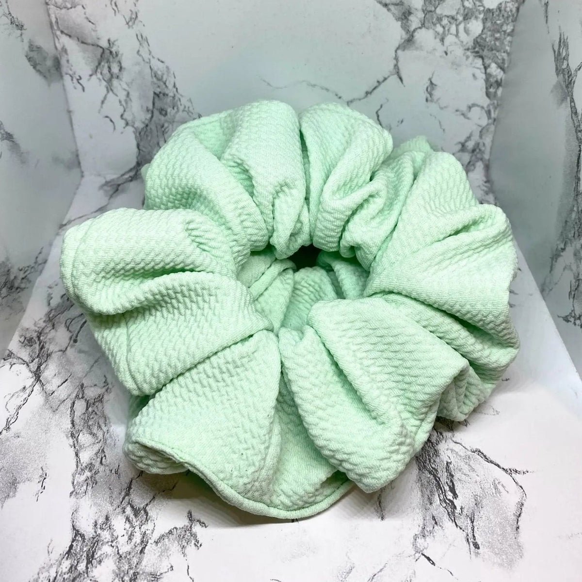 Mint Green Bullet Scrunchie