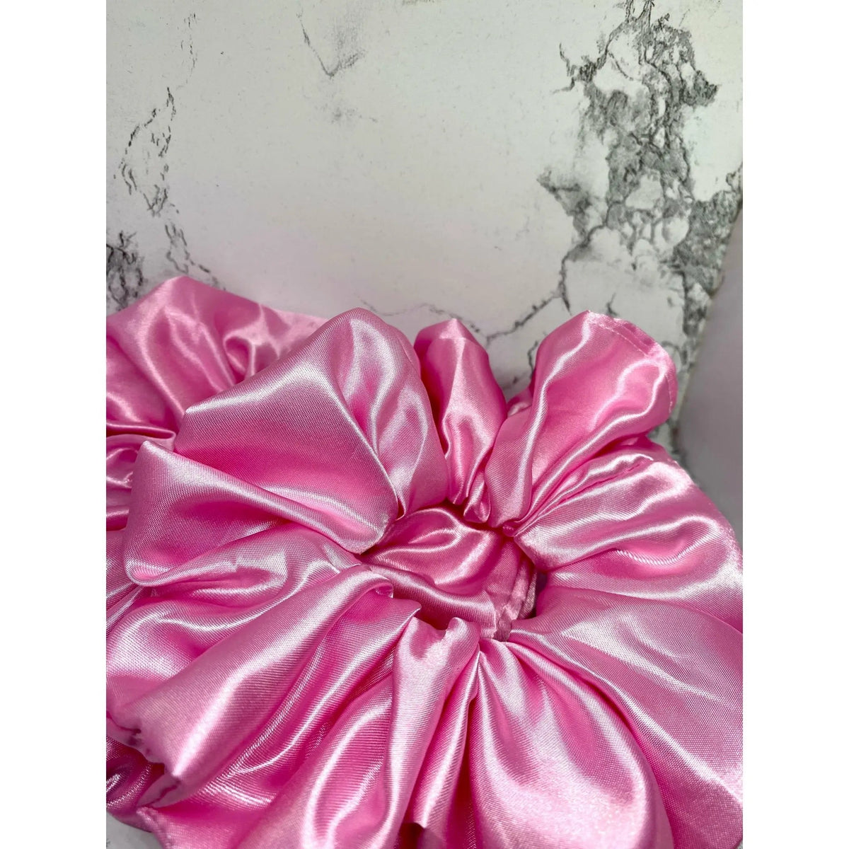 Pink Silk Scrunchie