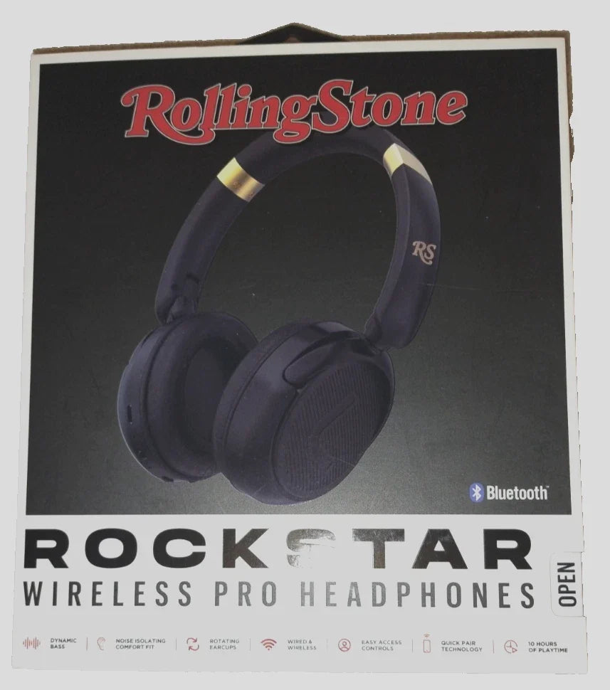 Rockstar Wireless Pro Headphones White Black