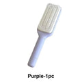 Self-Cleaning Retractable Hairbrush | Anti-Static Scalp Massage Comb with One-Key Hair Removal