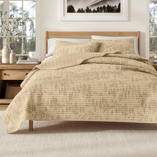 Lodge Printed Quilt - Moonlight Ridge