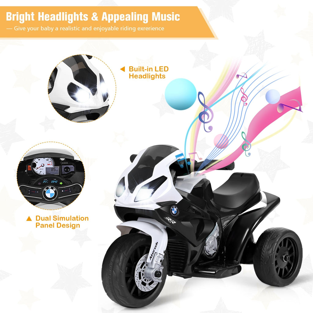 6V Kids 3 Wheels Riding BMW Licensed Electric Motorcycle